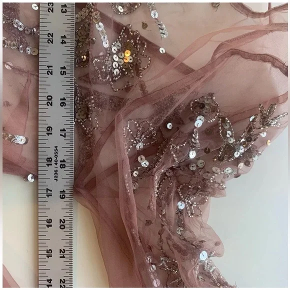 Free People sheer sequin Starlight Maxi Dress - Picture 7 of 11